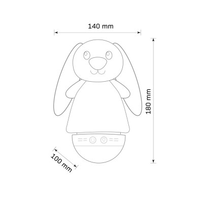 Lampa detská uspávanka