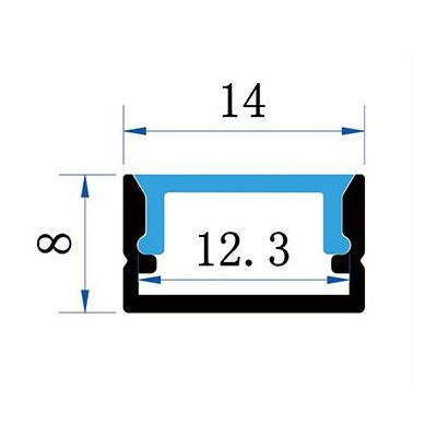 Sada lišty strieborná
