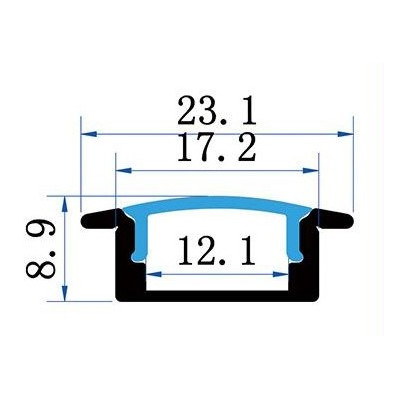 Sada lišty strieborná