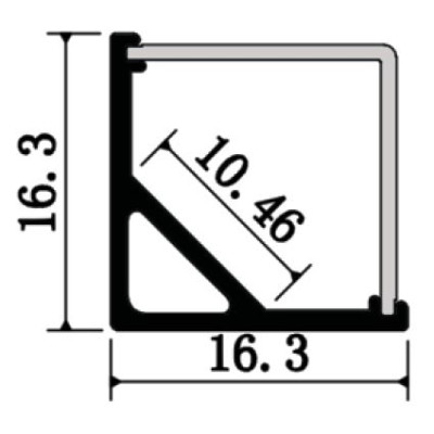 Kryt klik matný štvorcový