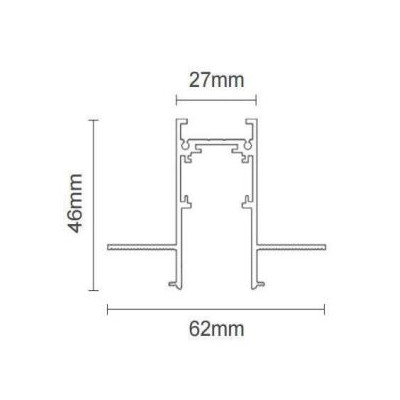 Lišta Magnetic zápustná