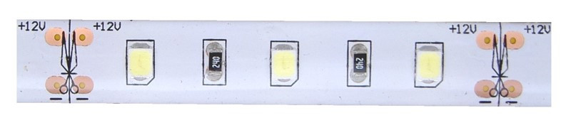 LED pás SMD2835 12,5 W/m 3000K IP65 12V na cievke